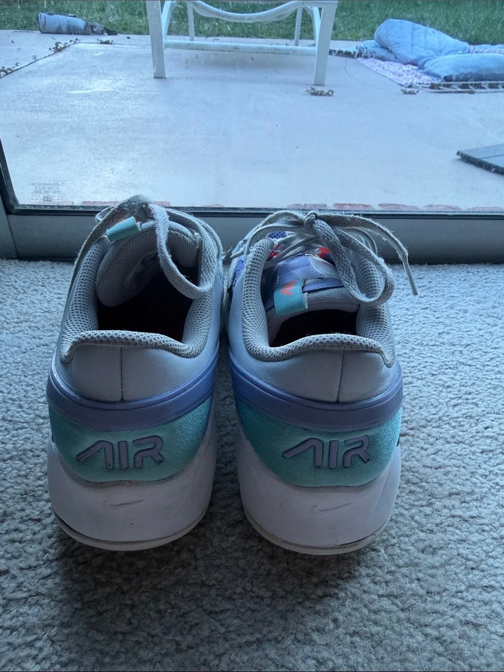 Nike Air Max Bolt Kids Youth Running Shoes Purple Teal Grey  - Youth Size 6